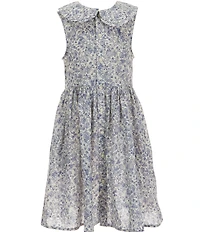 Polo Ralph Lauren Big Girls Sleeveless Floral Slub Shirtdress