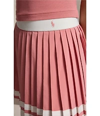 Polo Ralph Lauren Big Girls Striped Pleated Skort