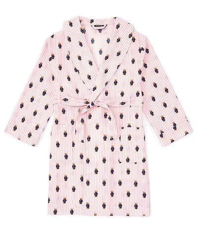 Polo Ralph Lauren Big Kids Allover Polo Bear Terry Robe