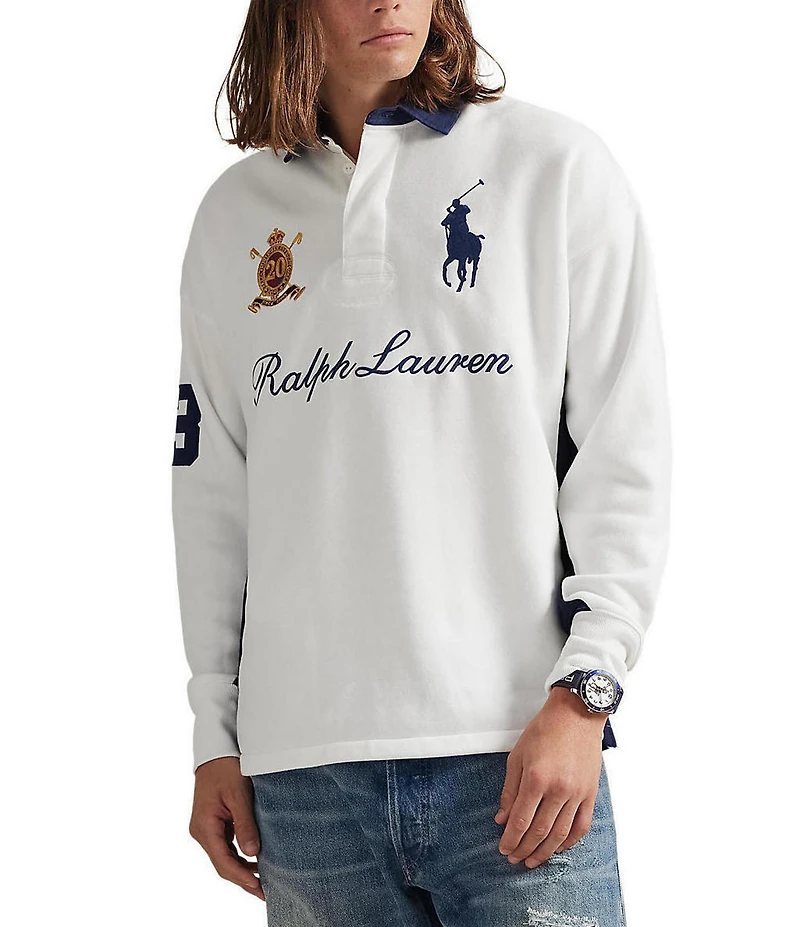 Polo Ralph Lauren Big Pony 20th Anniversary Long Sleeve Polo Shirt
