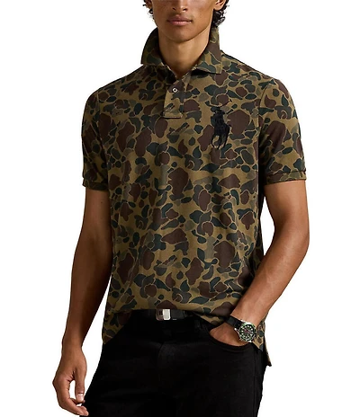 Polo Ralph Lauren Big Pony Camo-Print Mesh Short Sleeve Polo Shirt