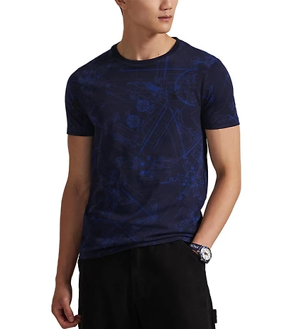 Polo Ralph Lauren Blue Camo Short Sleeve T-Shirt