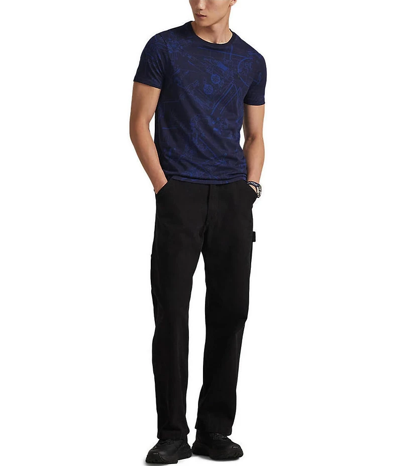 Polo Ralph Lauren Blue Camo Short Sleeve T-Shirt