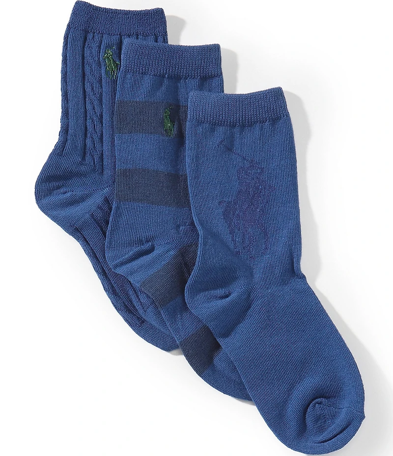 Polo Ralph Lauren Boys Candy Shop Multi Socks 3-Pack