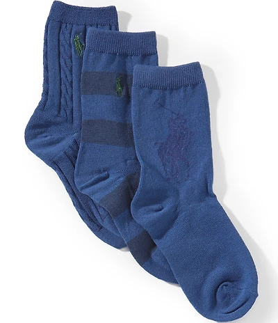 Polo Ralph Lauren Boys Candy Shop Multi Socks 3-Pack