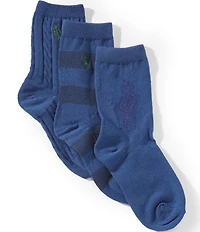Polo Ralph Lauren Boys Candy Shop Multi Socks 3-Pack