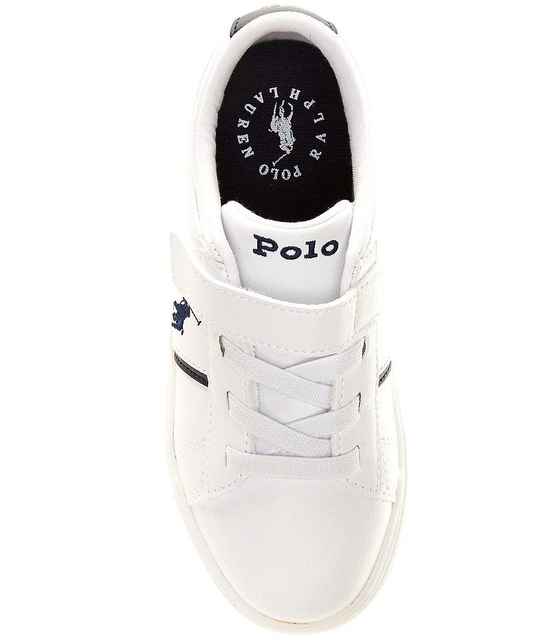 Polo Ralph Lauren Boys' Frazier Leather Hook-and-Loop Sneakers (Youth)