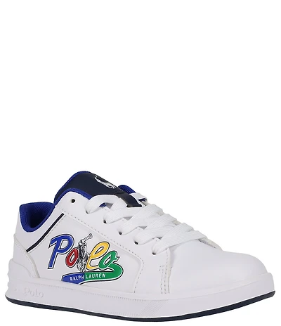 Polo Ralph Lauren Boys' Heritage Court IV Graphic Lace Up Sneakers (Youth)