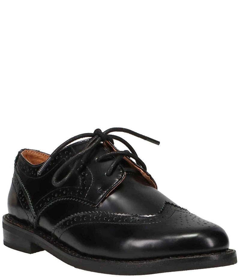Polo Ralph Lauren Boys' Leather Wingtip Brogue Detail Oxfords (Youth)
