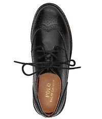 Polo Ralph Lauren Boys' Leather Wingtip Brogue Detail Oxfords (Youth)