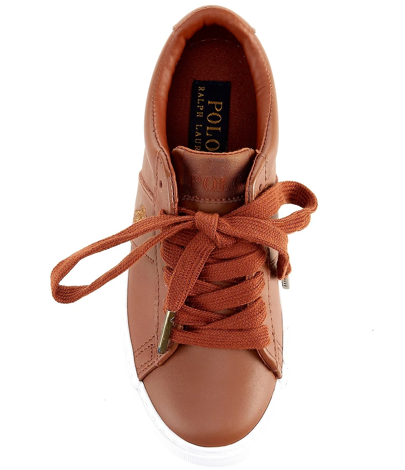 Polo Ralph Lauren Boys' Sayer Leather Lace Up Sneakers (Toddler)