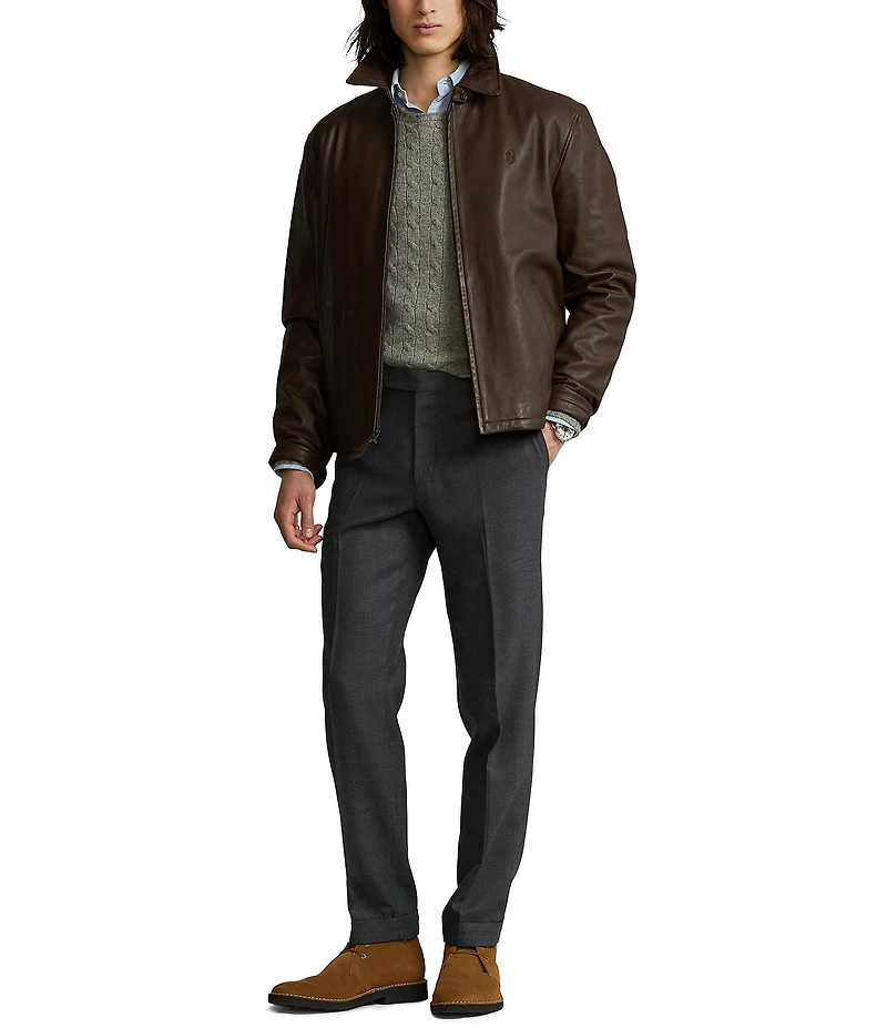 Polo Ralph Lauren Brown Leather Jacket