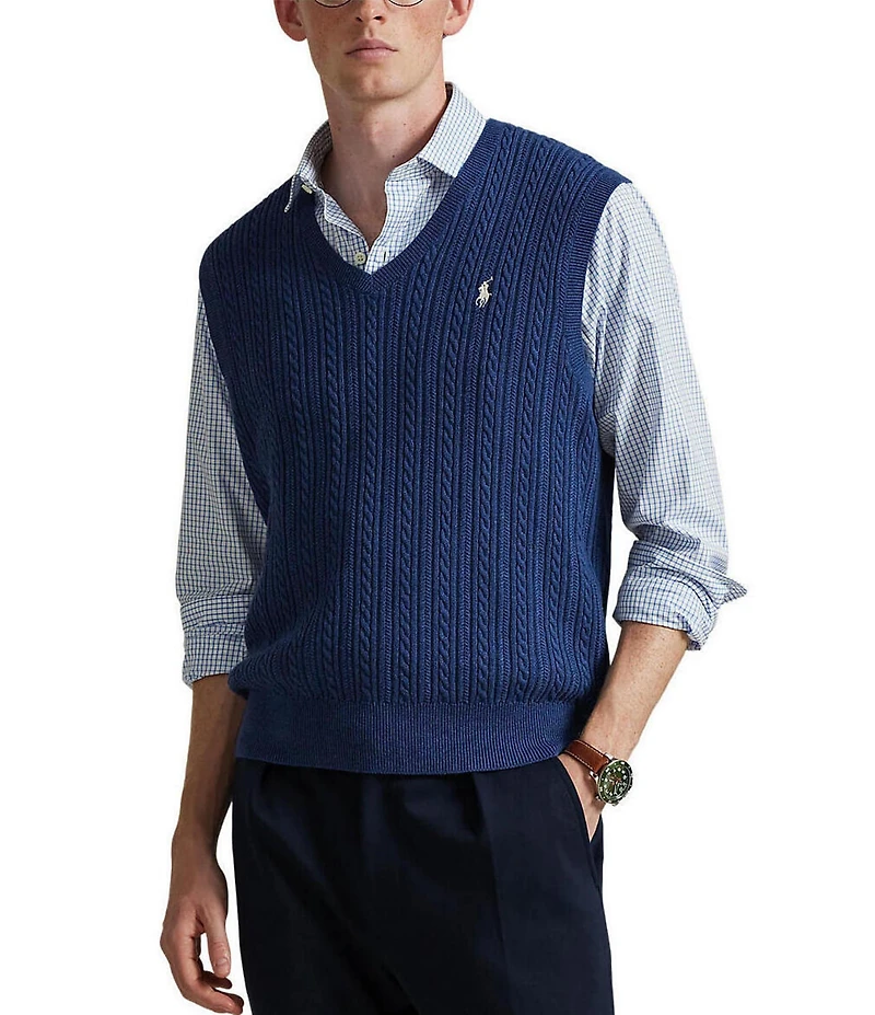 Polo Ralph Lauren Cable-Knit Sweater Vest