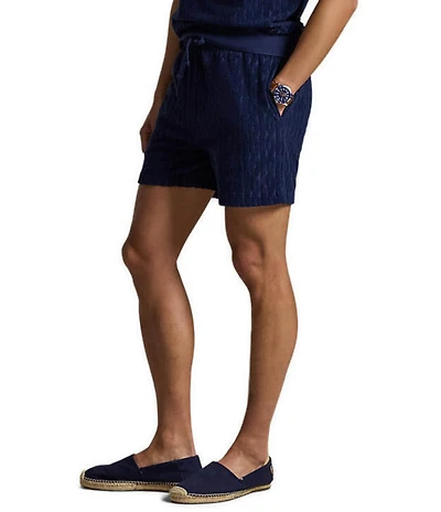 Polo Ralph Lauren Cable-Knit Terry 5#double; Inseam Shorts