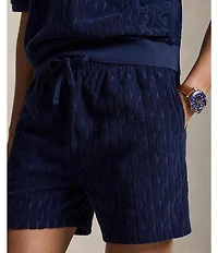 Polo Ralph Lauren Cable-Knit Terry 5#double; Inseam Shorts
