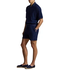 Polo Ralph Lauren Cable-Knit Terry 5#double; Inseam Shorts