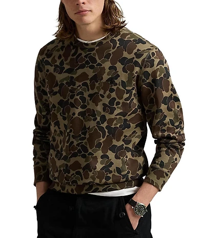 Polo Ralph Lauren Camouflage Long Sleeve Double-Knit Sweatshirt