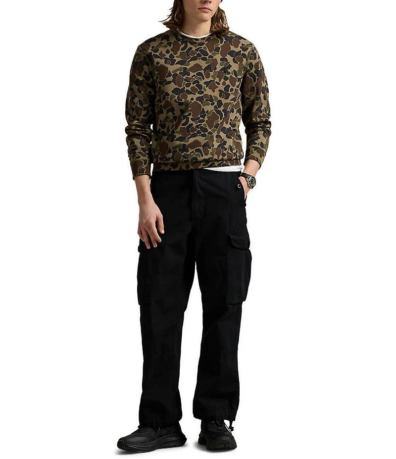 Polo Ralph Lauren Camouflage Long Sleeve Double-Knit Sweatshirt