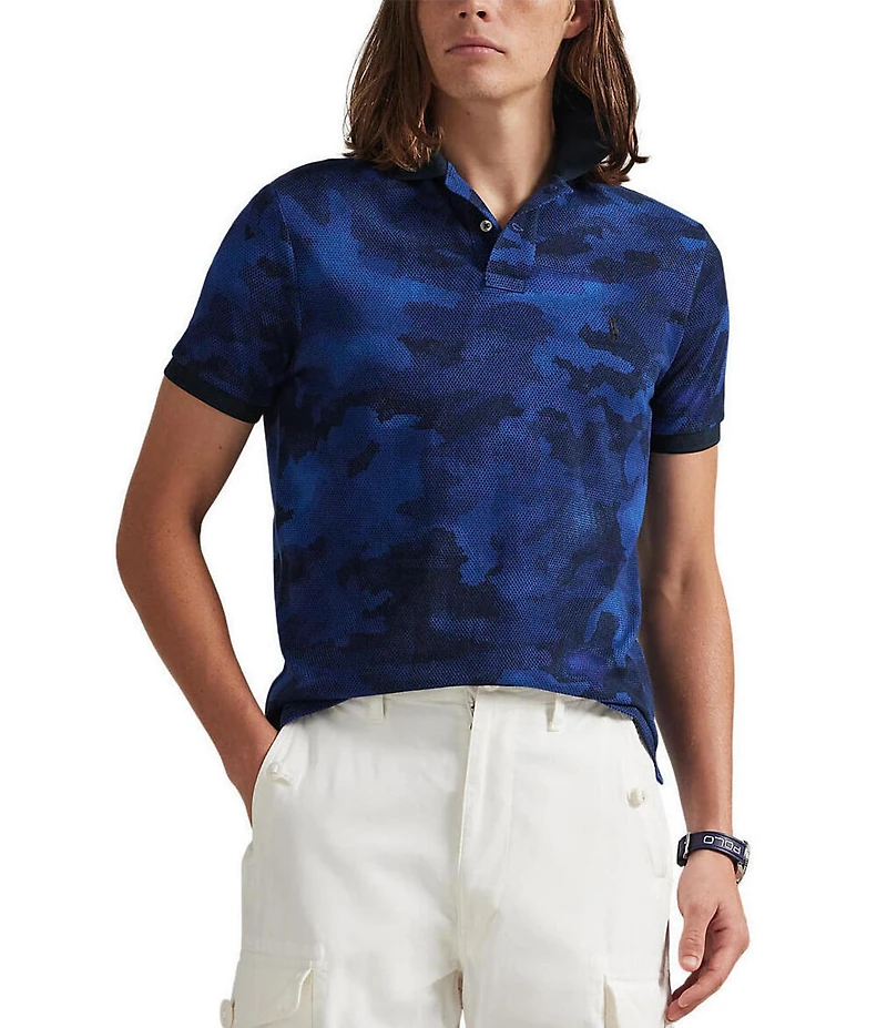 Polo Ralph Lauren Camouflage Mesh Short Sleeve Polo Shirt