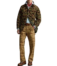 Polo Ralph Lauren Camouflage Print Quilted Corduroy Barn Coat