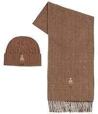 Polo Ralph Lauren Charles Bear Hat & Scarf Boxed Gift Set
