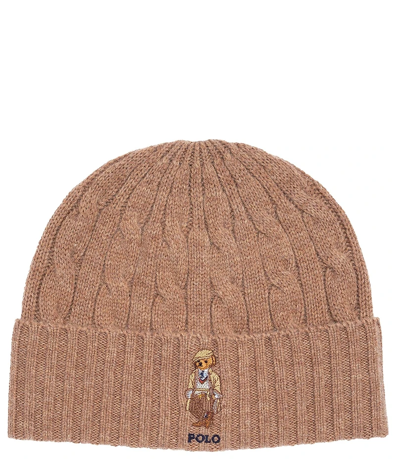 Polo Ralph Lauren Charles Bear Cable Knit Beanie