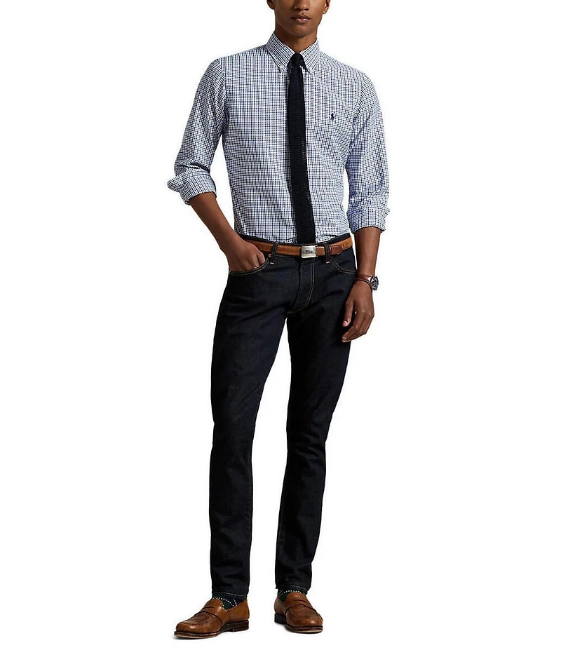 Polo Ralph Lauren Checked Classic Fit Performance Oxford Long Sleeve Woven Shirt