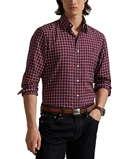 Polo Ralph Lauren Checked Classic Fit Performance Oxford Long Sleeve Woven Shirt