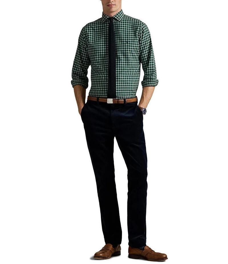 Polo Ralph Lauren Checked Classic Fit Performance Stretch Oxford Long Sleeve Woven Shirt