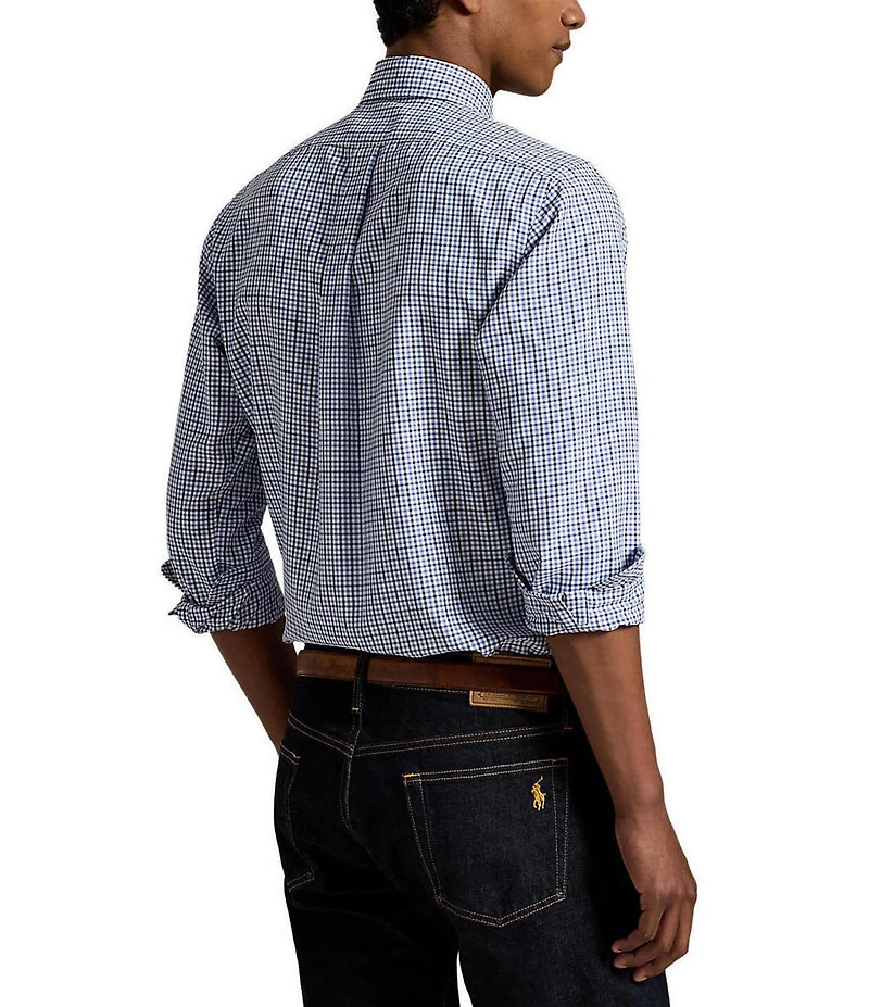 Polo Ralph Lauren Checked Print Classic Fit Performance Oxford Long Sleeve Woven Shirt