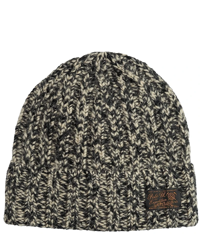 Polo Ralph Lauren Chunky Ragg Textured Knit Wool Beanie
