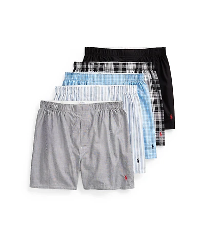 Polo Ralph Lauren Classic Cotton Assorted Boxer 5-Pack