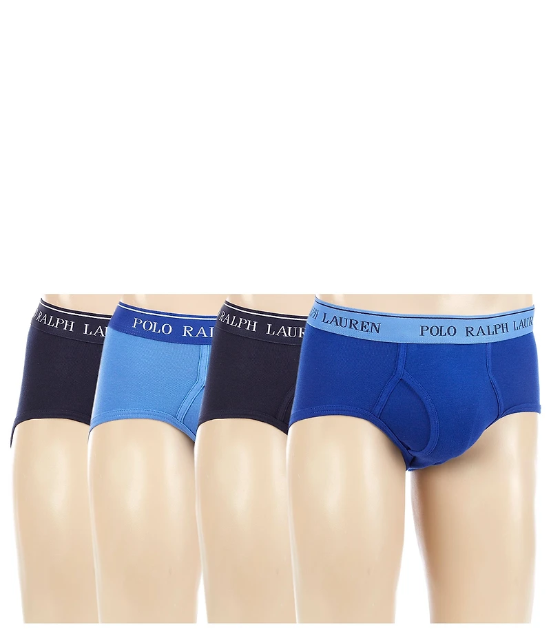 Polo Ralph Lauren Classic Cotton Mid-Rise Briefs 4-Pack