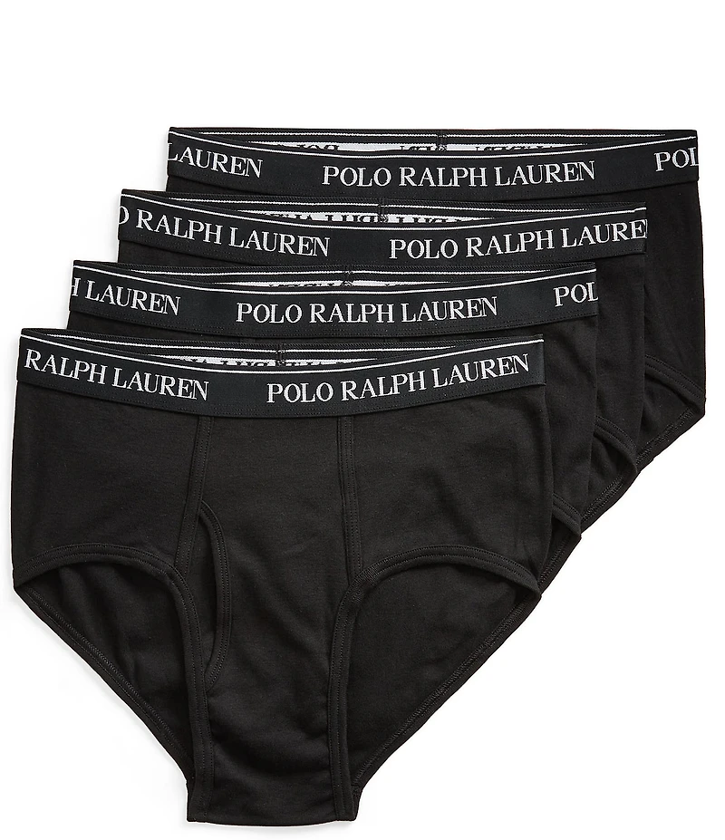 Polo Ralph Lauren Classic Cotton Mid-Rise Briefs 4-Pack