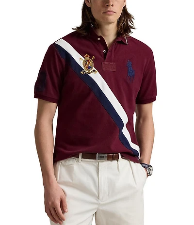 Polo Ralph Lauren Classic Fit 20th Anniversary Crest Short Sleeve Polo Shirt
