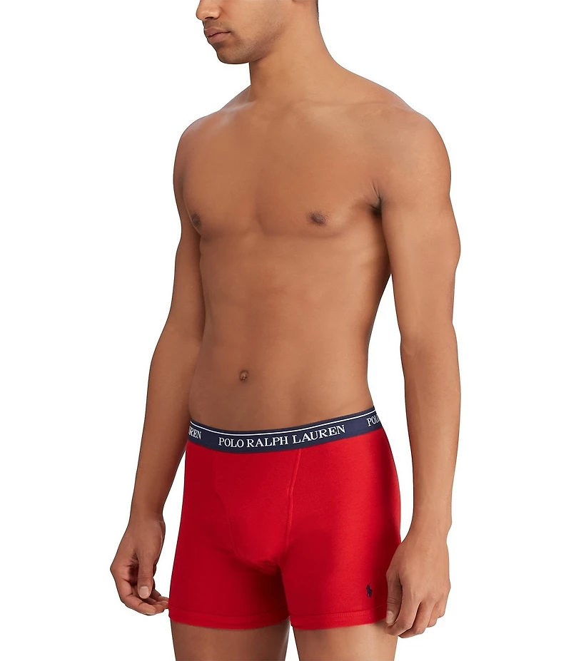 Polo Ralph Lauren Classic Fit Assorted 6#double; Inseam Boxer Briefs 3-Pack