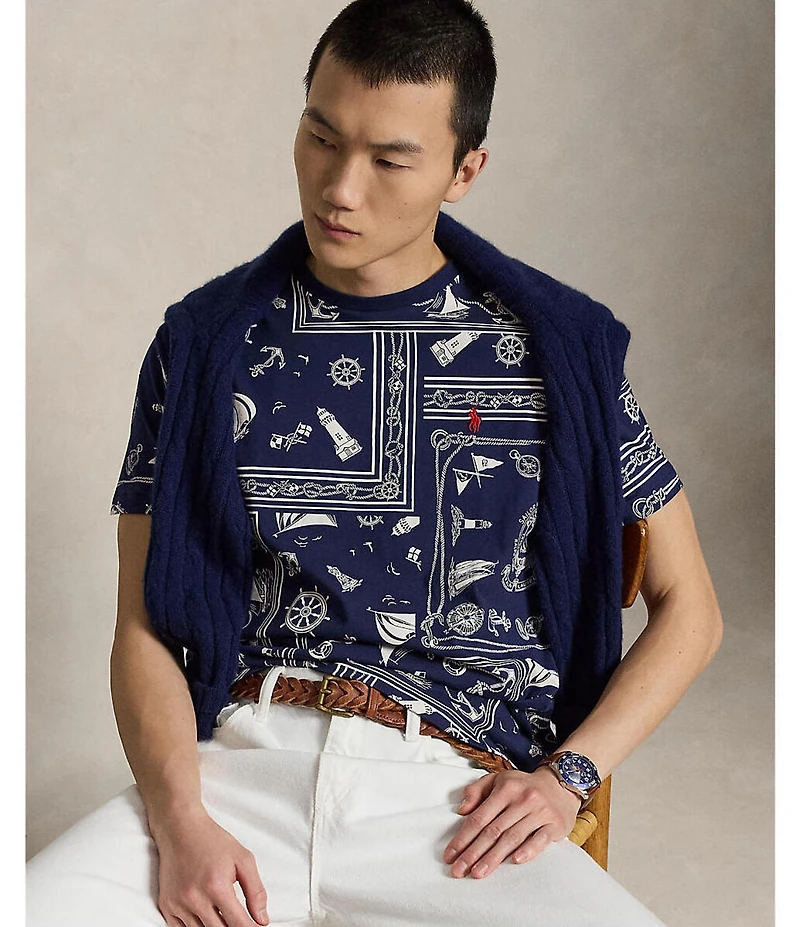 Polo Ralph Lauren Classic Fit Bandana Short Sleeve Jersey T-Shirt