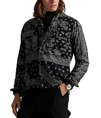 Polo Ralph Lauren Classic Fit Bandanna-Print Flannel Long Sleeve Woven Shirt