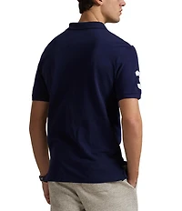 Polo Ralph Lauren Classic Fit Big Pony Mesh Diagonal Stripe Short Sleeve Polo Shirt
