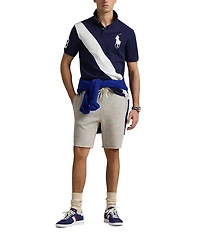 Polo Ralph Lauren Classic Fit Big Pony Mesh Diagonal Stripe Short Sleeve Polo Shirt