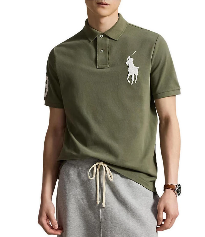 Polo Ralph Lauren Classic Fit Big Pony Short Sleeve Mesh Polo Shirt