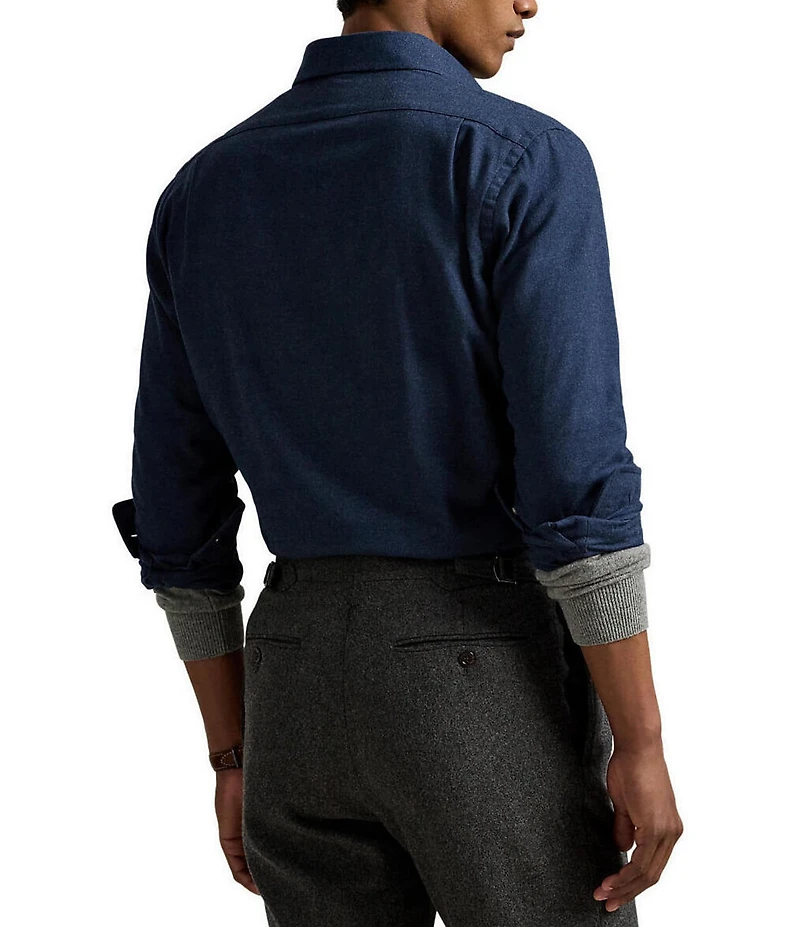 Polo Ralph Lauren Classic Fit Brushed Performance Stretch Twill Long Sleeve Woven Shirt