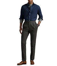 Polo Ralph Lauren Classic Fit Brushed Performance Stretch Twill Long Sleeve Woven Shirt
