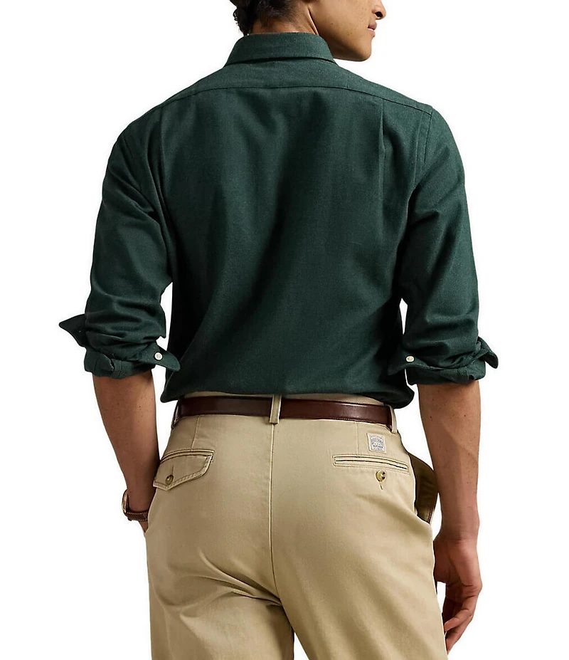 Polo Ralph Lauren Classic Fit Brushed Performance Stretch Twill Long Sleeve Woven Shirt