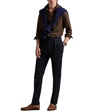 Polo Ralph Lauren Classic Fit Brushed Performance Stretch Twill Long Sleeve Woven Shirt