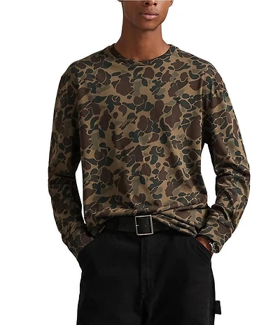 Polo Ralph Lauren Classic Fit Camo Jersey Long Sleeve T-Shirt