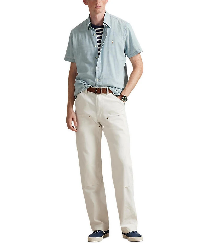 Polo Ralph Lauren Classic-Fit Chambray Short-Sleeve Woven Shirt
