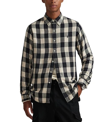 Polo Ralph Lauren Classic Fit Check Double-Face Long Sleeve Woven Shirt