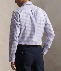 Polo Ralph Lauren Classic Fit Checked Performance Oxford Long Sleeve Woven Shirt