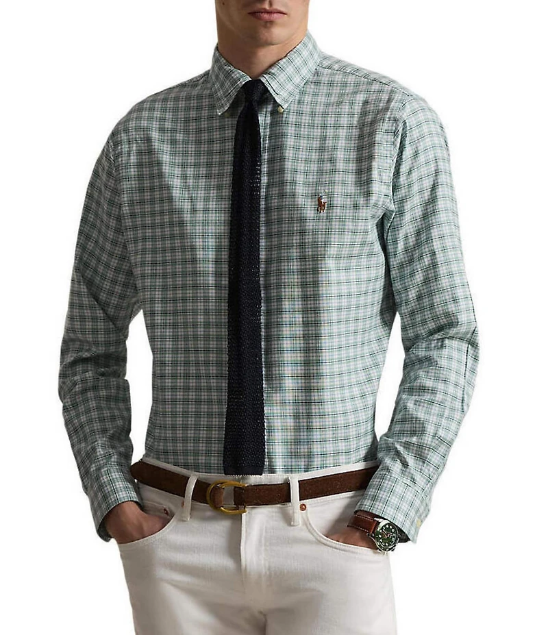 Polo Ralph Lauren Classic Fit Checked Performance Oxford Long Sleeve Woven Shirt